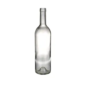Bouteilles en verre bleu vide de 750ml, pour vin rond blanc, en bouteille bleue, instrument d'inspection automatique pour garantie de la qualité, boissons en liège, 10 pièces