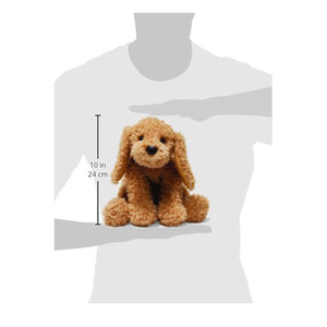 D273 Peluche <span class=keywords><strong>de</strong></span> Perro Personalizado al por Mayor, Lindo y Suave, Juguete <span class=keywords><strong>de</strong></span> Peluche <span class=keywords><strong>de</strong></span> Felpa Sintética Marrón, Juguete <span class=keywords><strong>de</strong></span> Peluche Sentado - Product Image 3