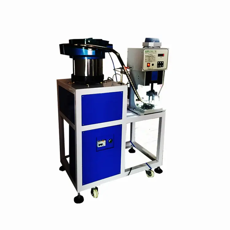 Automatic crimping cable making machine for EU plug power cord cable