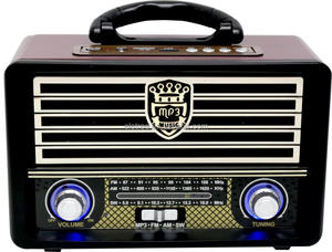 Radio portátil clásica AM/<span class=keywords><strong>FM</strong></span>/SW, madera, retro, con control remoto, M113 - Product Image 2