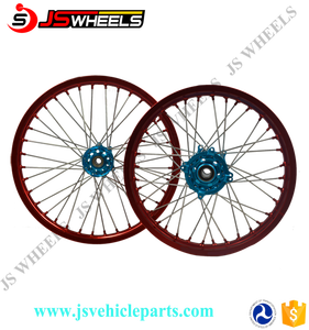 Motocicleta crf cr 250& 450 pit bike trasero de la rueda 17" 18" 19" 21" ruedas - Product Image 3