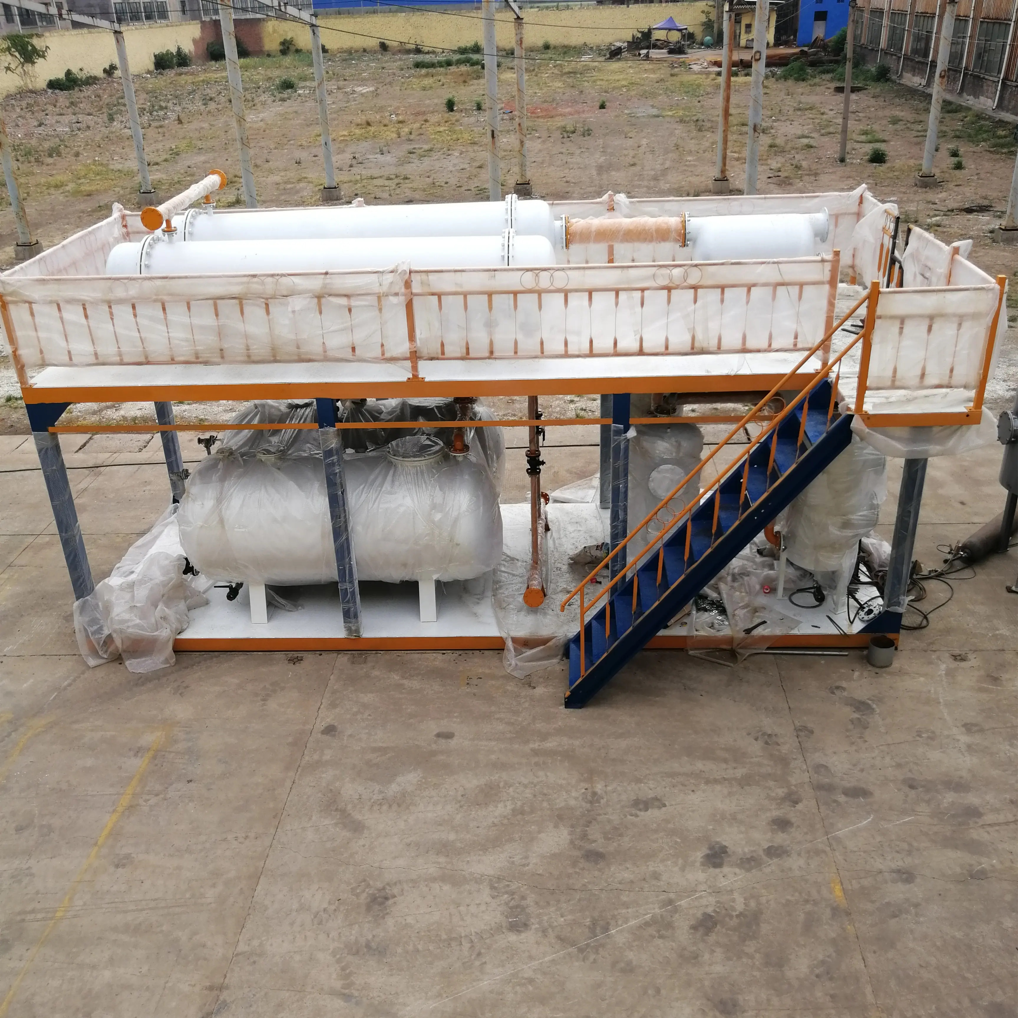 Hot Sales Continuous tyre oil refining device
