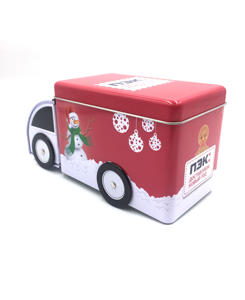 Chine Usine Conception À La Mode Camion Forme En Métal Étain Cadeau Boîte D'emballage Boîte De Rangement De Chocolat - Product Image 2
