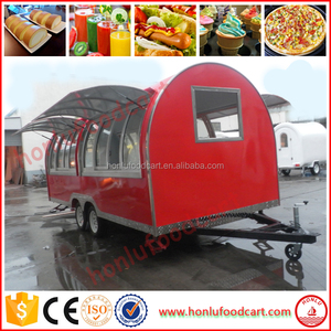 Fácil de operar <span class=keywords><strong>en</strong></span> movimiento cocina cesta grande espacio de camiones de comida remolque móvil de alimentos - Product Image 5