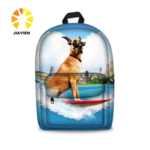 DIY 3D perro impresión OEM personalizada bolsa de la escuela jardín de infantes mochila - Product Image 6