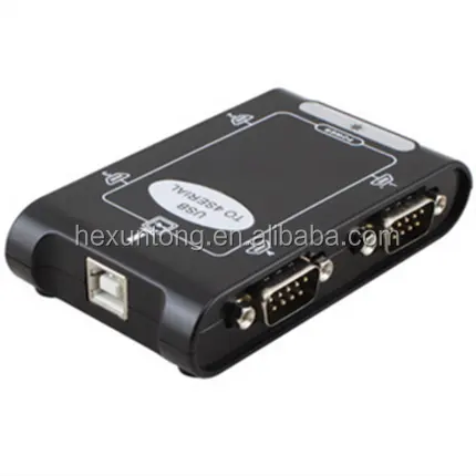 USB 2.0 USB2.0 ke 4 Port RS232 RS-232 DB9 9 Pin COM perangkat Seri adaptor HUB pengontrol konverter