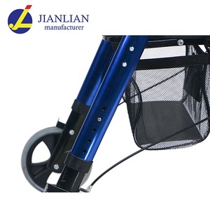 JL9188LH Lightweight Foldable Walker <strong>Rollator</strong> With Seat/aluminum <strong>Rollator</strong> Shopping Cart - Product Image 4
