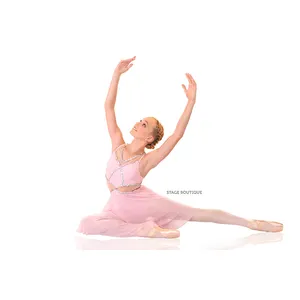 Baru Wanita Kulit Putih Liris Tari Gaun Balet/Kontemporer Kinerja Kostum Ballerina Leotard Gaun Tahap Memakai