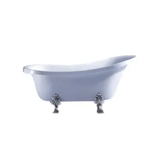 优质普通浴缸带脚亚克力浴缸成人便携式浴缸