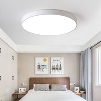 Panneau Rond Led 400mm PUZHUOER 30W CE ROHS FCC EMC Moderne Intérieur Lumières Dimmable Led Surface Smart Plafonnier