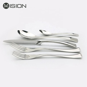 Royal Wedding Restaurant Dinner Metal Silver Color Cubiertos Juego de cubiertos de acero inoxidable - Product Image 4