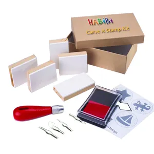 Carve A Stamp Kit/carve stamp/ DIY stamp set/