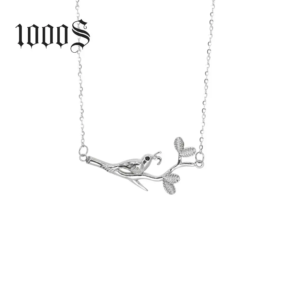 Fashion 925 Sterling Silver Jewelry Cute Bird Shape Pendant With CZ Inlaid