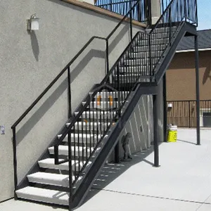 Galvanized Outdoor Steel Structure Staircase Spiral Stairs A3 Steel / Stainless Steel DB-S4009 Easy Assemble CN GUA