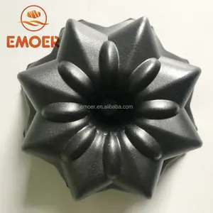 EMOER-Molde antiadherente de aluminio octogonal para Tartas, 4 pulgadas