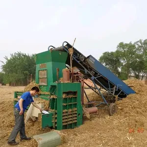 Hot Selling Rice Husk Compress Baler Machine/Rice Hull baling press compactor