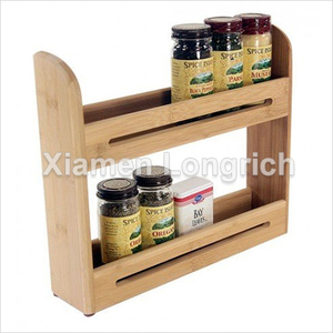 2 ou <span class=keywords><strong>3</strong></span> <span class=keywords><strong>niveaux</strong></span> étagère à épices mur monté debout libre naturel - Product Image 1