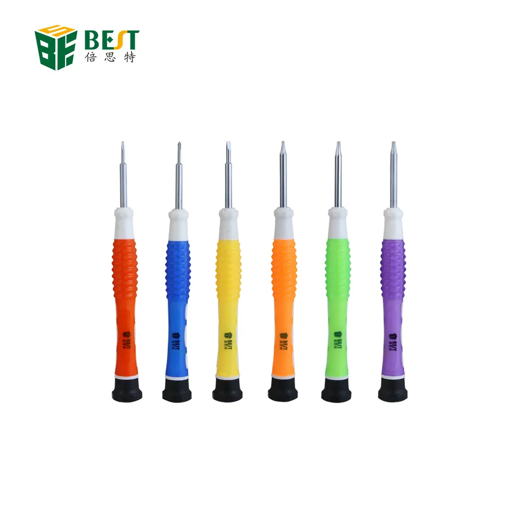 BEST-886 China Factory Precision CRV Stainless Steel Torx Electronic Electric Screwdriver Pen steel mobile phone repair tools