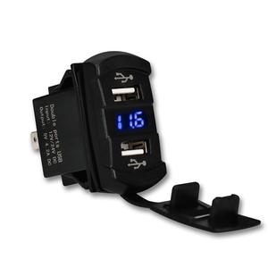 Szaichsky — chargeur de voiture 5V 4,2 a à Double USB, accessoire de téléphone portable, adaptateur d'alimentation pour automobile, Double prise LED - Product Image 1