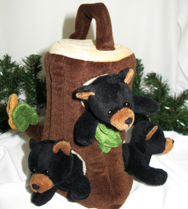 Marioneta de Oso en Tronco de Árbol, Marioneta de Peluche de Oso, Marioneta de Oso - Product Image 5