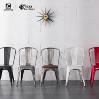 Meilleur prix, tables et chaises de café vintage rétro en fer et acier, utilisées pour les restaurants