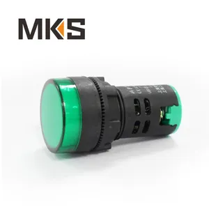 发光二极管信号灯塑料设备指示灯Ad22-22ds绿色22毫米高亮度发光二极管灯珠，冷色冷白色80
