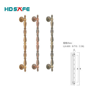 Poignée de <span class=keywords><strong>porte</strong></span> pivotante en laiton, poignée de <span class=keywords><strong>porte</strong></span> décorative de luxe design - Product Image 2