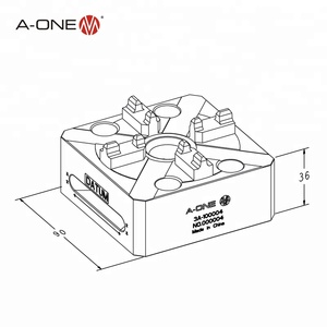 A-ONE quadrado manual liberação rápida 4 mandíbula torno <span class=keywords><strong>chuck</strong></span> para <span class=keywords><strong>CNC</strong></span> usinagem EDM - Product Image 2