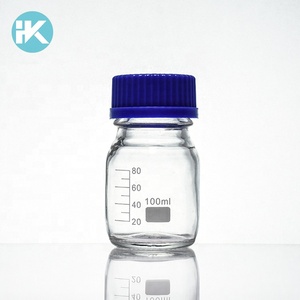 Huke Tùy Chỉnh Logo Hẹp Miệng Trong Suốt 250 Ml Chai Thủy Tinh Thuốc Thử Chai Phòng Thí Nghiệm - Product Image 5