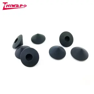 OEM Customized Molded Rubber Round Cap Shaped Seals Parts Custom Mold Produce Furniture End Rubber Caps