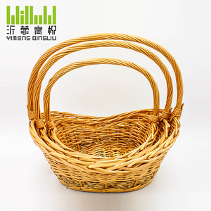Cesto <span class=keywords><strong>in</strong></span> <span class=keywords><strong>Vimini</strong></span> <span class=keywords><strong>per</strong></span> Conservazione su Scrivania, <span class=keywords><strong>Cucina</strong></span> e Soggiorno, Ideale <span class=keywords><strong>per</strong></span> Regali e Fiori, Vendita Diretta dalla Fabbrica - Product Image 2