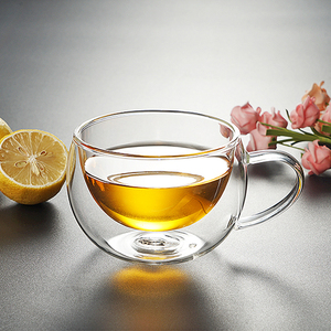 Doppia Parete di <span class=keywords><strong>Vetro</strong></span> Isolato <span class=keywords><strong>Tazze</strong></span> <span class=keywords><strong>Da</strong></span> Tè Migliore In Coppia con il vostro Teiera o Caffè - Product Image 4