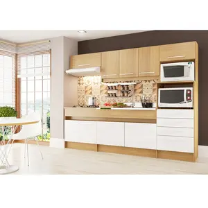 Коммерческое использование, простые компактные кухонные шкафы для лучшей квартиры по индивидуальному заказу от Fushi Wood maker