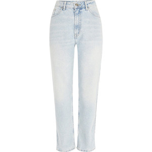 Service D'OEM dames bleu clair maman denim jeans classique lavé denim pantalon pour les femmes - Product Image 5