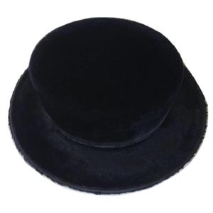 Chapeau Fedora rétro noir <span class=keywords><strong>Borsalino</strong></span> pour hommes, cheveux longs, fourrure de lapin brossée, style de personnage pour les fêtes - Product Image 1