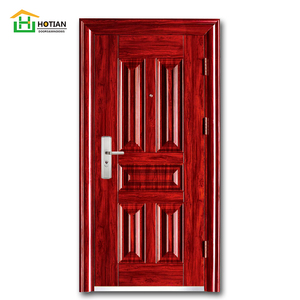 Porte en verre pour <span class=keywords><strong>Garage</strong></span>, cadre en acier, French, vue complète, modèle de portes en fer pour la maison - Product Image 6
