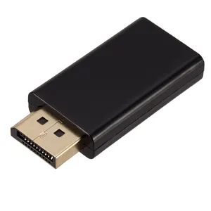 Níquel Banhado A ouro cabeça Padrão DisplayPort DP Macho para HDMI Fêmea cabo Conversor Adaptador de Vídeo 1080P Conector de Áudio