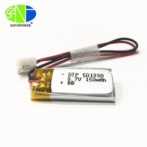 מפעל אספקת נטענת ליתיום פולימר סוללות 501330 3.7v <span class=keywords><strong>150mah</strong></span> lipo סוללה עבור אוזניות - Product Image 2