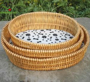 ที่นอนหวายสานสานสำหรับสัตว์เลี้ยงแบบถอดได้ทรงรีระบายอากาศได้ - Product Image 2