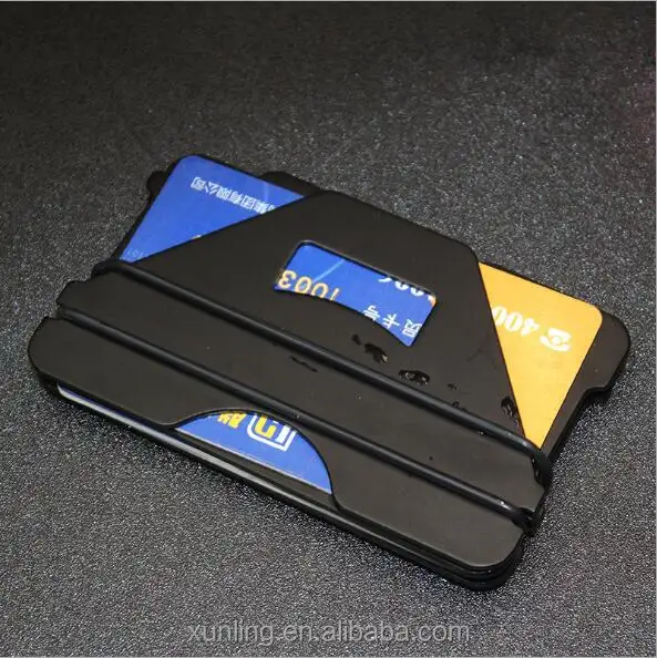 Venta al por mayor de aluminio titular de la tarjeta de crédito/promocional tarjeta de seguridad caso/barato/titular de la tarjeta de negocio