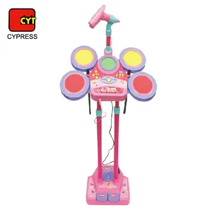 children favorite gift musical toy sing kids beat drum set with microphone