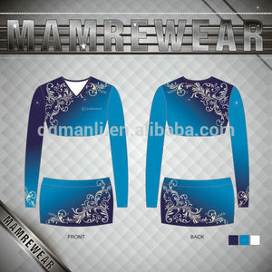 latest fashion design colored チアリー beading jersey - Product Image 3