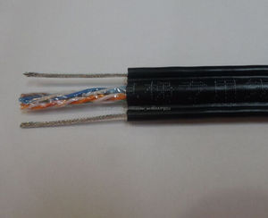 U/UTP Cat5e plana <span class=keywords><strong>el</strong></span> ascensor cable para cámara cctv - Product Image 1