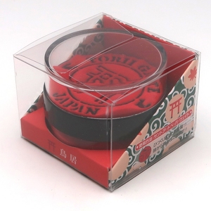 2.5-Inch Round Red Sand Paperweight Japanese Torii Sand Pattern Novelty Flip-Over Souvenir <b>Gift</b> - Product Image 5
