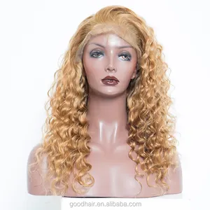 Pieno saxy immagine di sally beauty supply parrucche colore 27 honey blonde curly style parrucche del merletto per black women nodi candeggiati