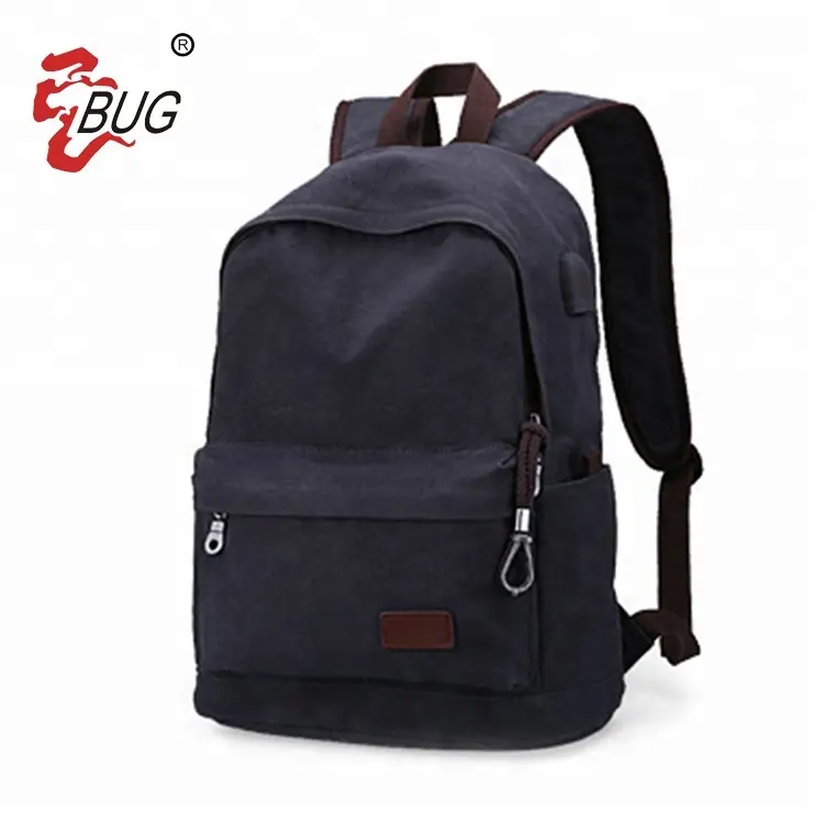 Smart design unisex custom canvas backpack bags men rucksack , cotton backpack , durable backpack vintage mochila