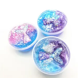 Crystal mud diy decompression vent toy unicorn poking poke breathable colorful slime mud