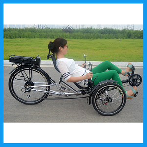 Marco De Acero de alto Carbono de <span class=keywords><strong>Meteoros</strong></span> 3 Ruedas Triciclo Reclinado con Ruedas de 26 Pulgadas - Product Image 4