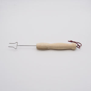 도매 그릴 온도계 바베큐 도구 확장 가능한 나무 고기 스테인레스 스틸 텔레스코픽 바베큐 포크 - Product Image 6