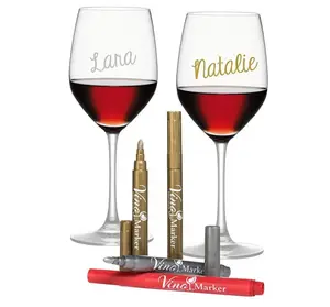 Cam üzerinde şarap bardağı işaretleyici metalik kalem yuvarlak İpucu DIY yazma tebeşir işaretleyici, ayna, pencere, şişe, kavanoz, seramik